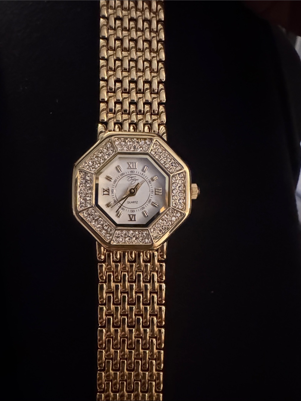 New Suzanne Summers Gold  Accent Women's Bracelet Watch - Quartz Vintage